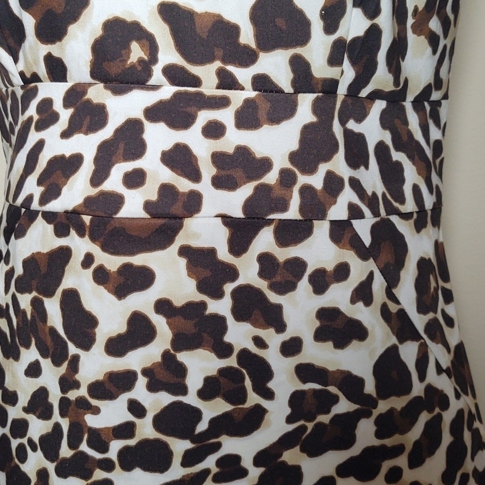 Jones New York Signature Animal Print Sleeveless Stretch Dress - Picture 3 of 10